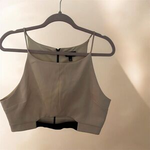 NWT TopShop Cream Crop Top
With Black Elastic